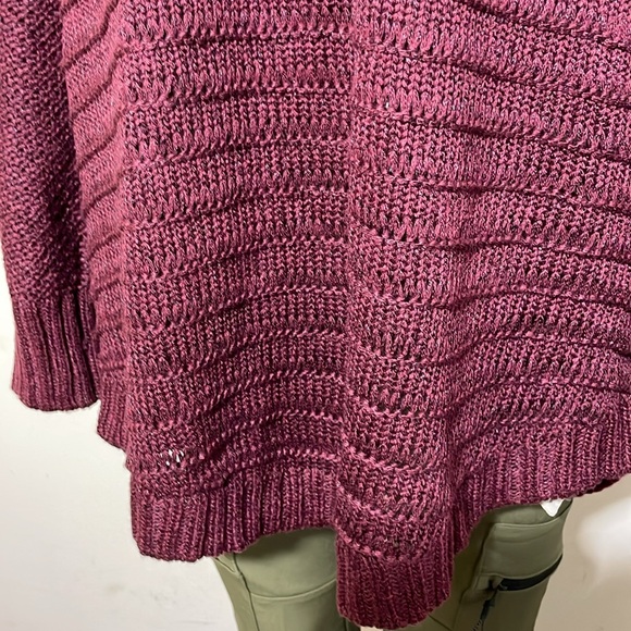Sz 2XL women’s Calvin Klein Jeans knit sweater pullover burgundy crewneck - Picture 8 of 16